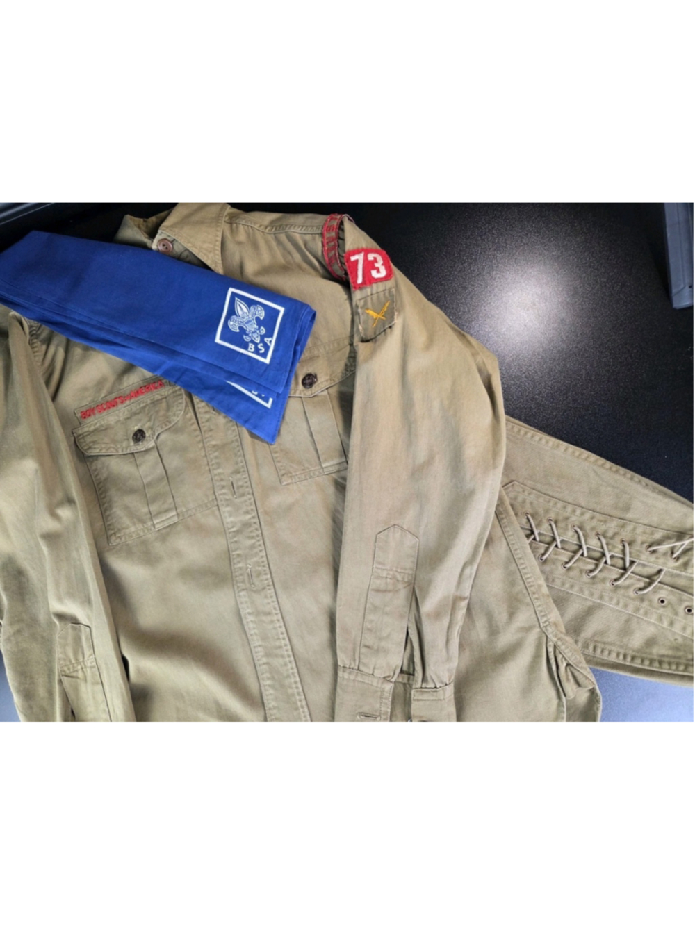Vintage Boy Scouts of America Uniform Sweet-Orr Houston Troop 73 Shirt Pants +